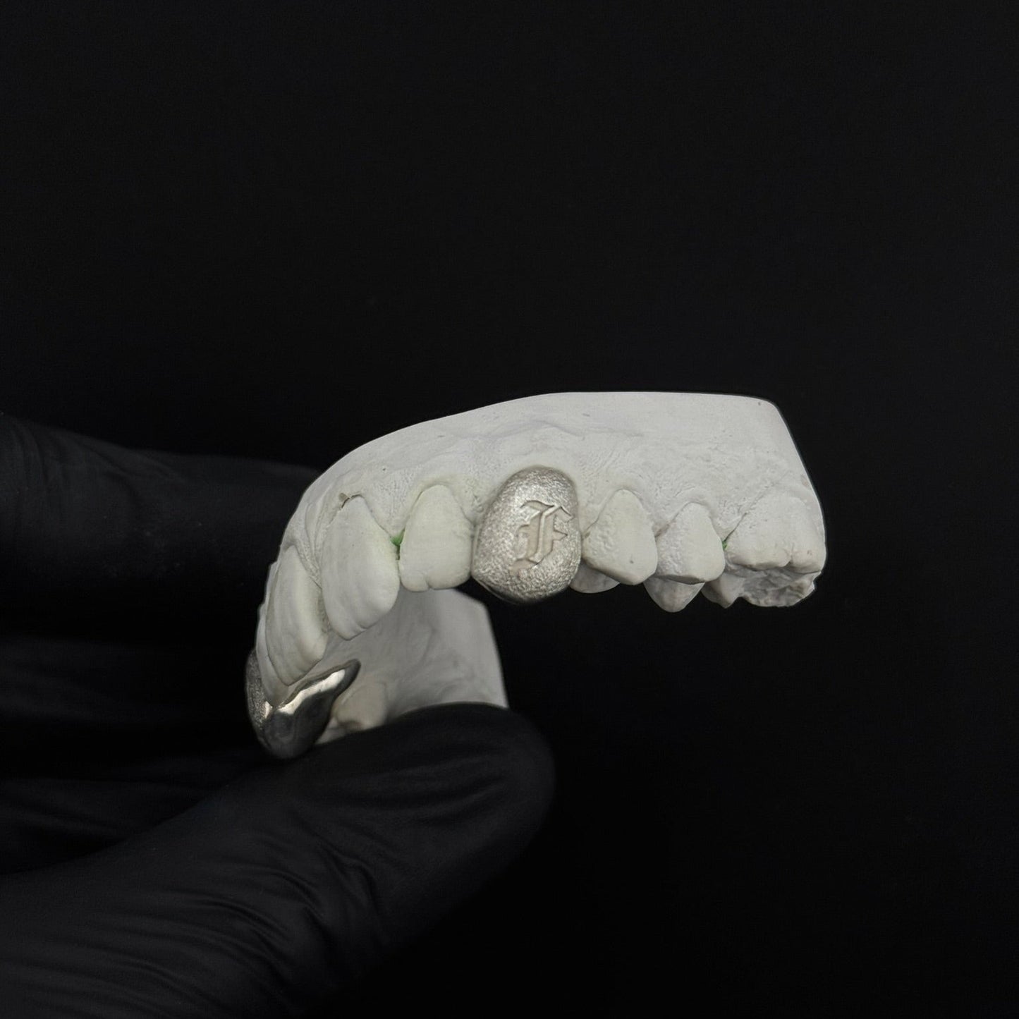 Diamond Dusted Engraved Letter Cap