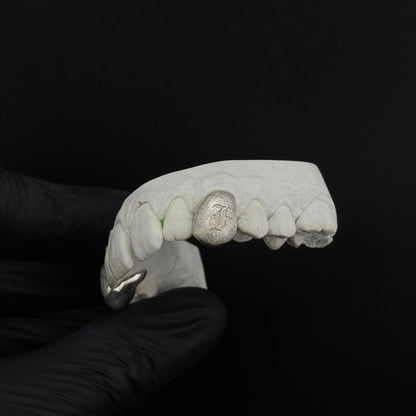 Diamond Dusted Engraved Letter Cap